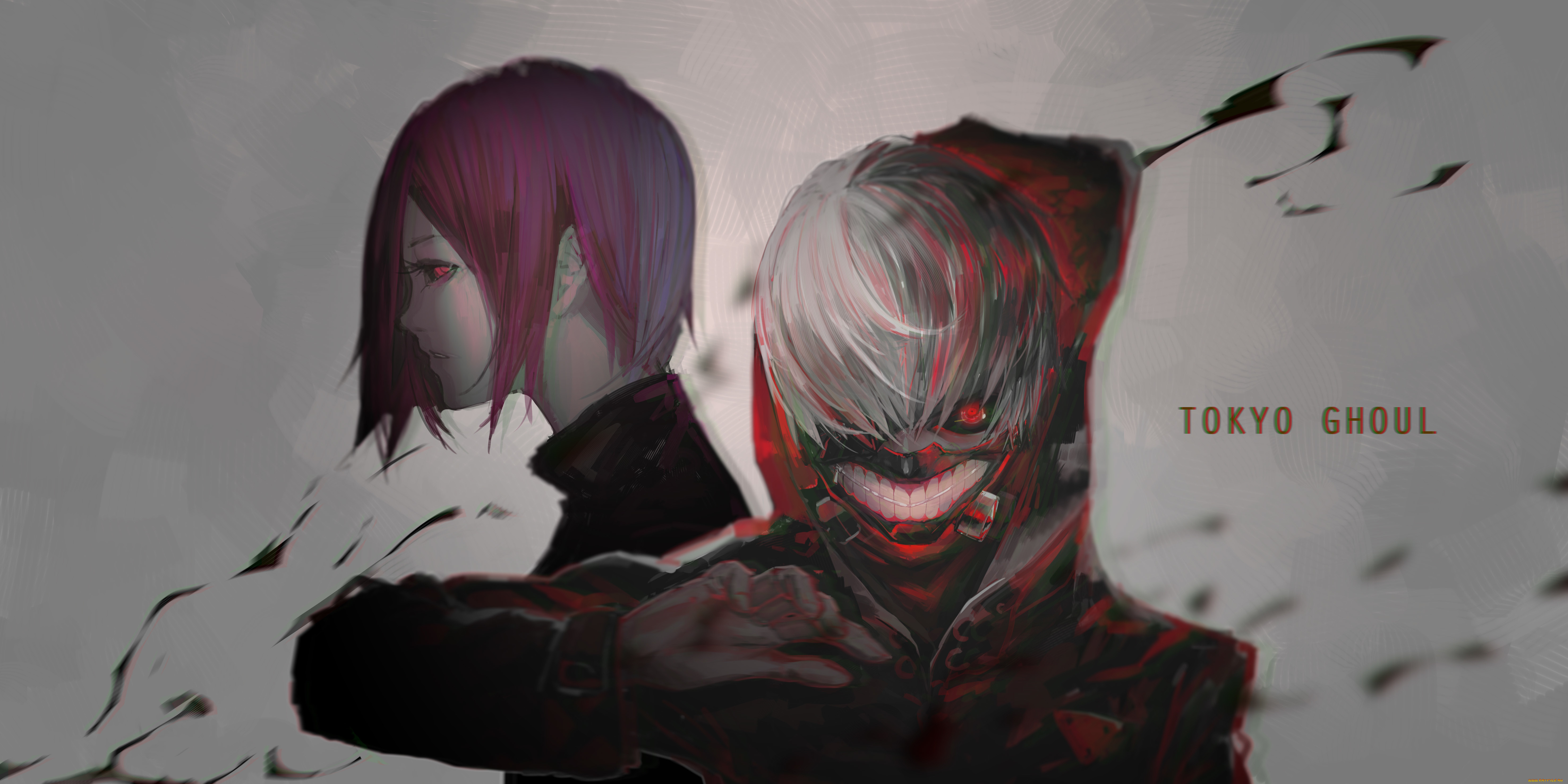 , tokyo ghoul, tokyo, ghoul, kaneki, ken, kirishima, touka